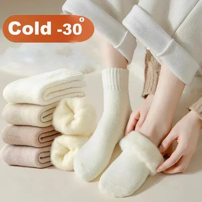 Women's Cozy Fuzzy Socks Gift Set - 3 Pairs