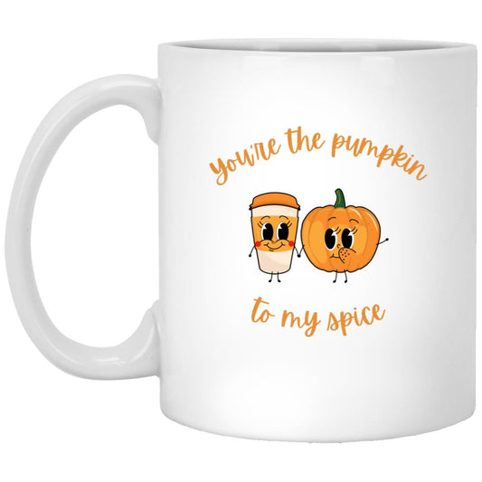 You're the pumpkin one side cup 11oz White Mug