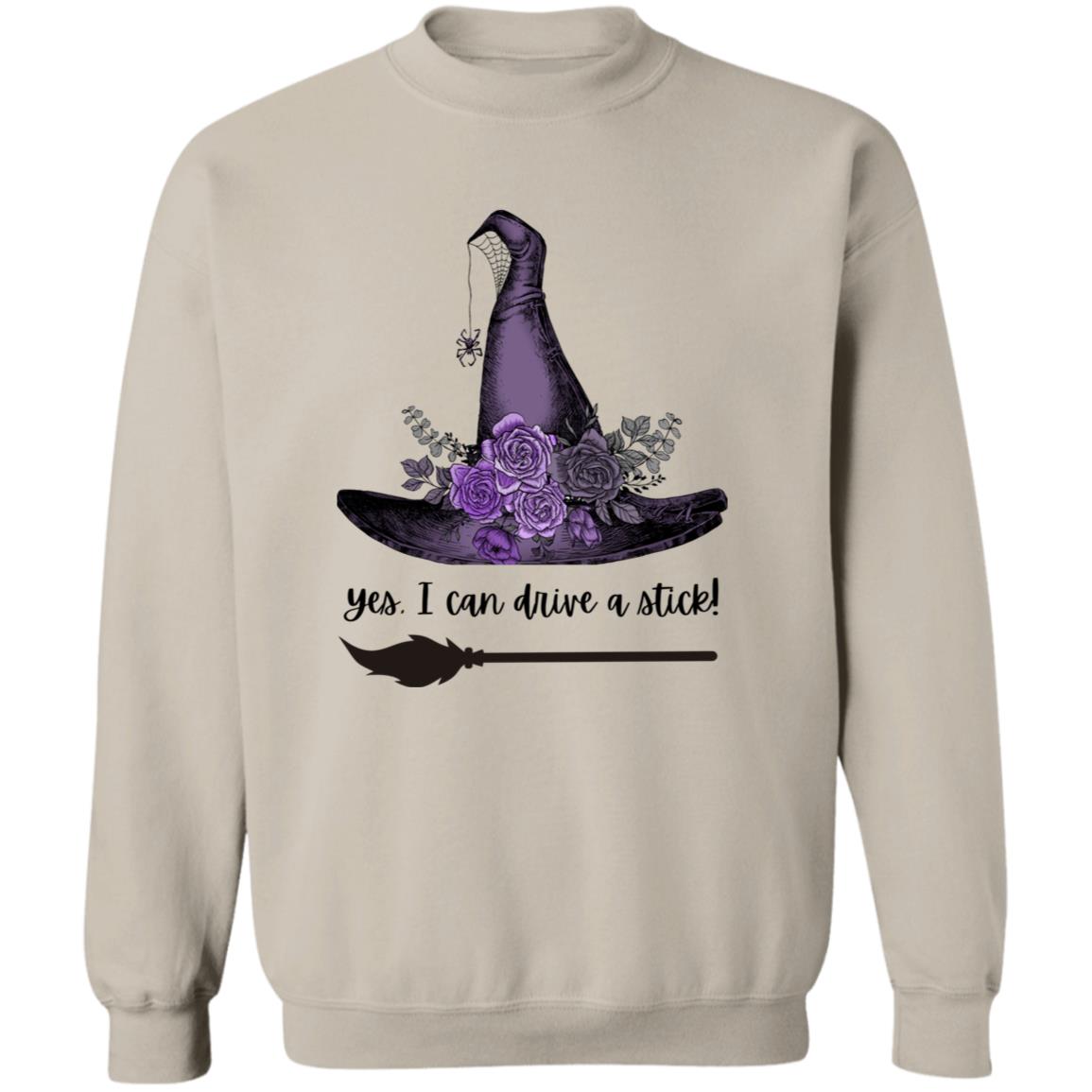 Yes I Can Drive a Stick! / Crewneck Pullover Sweatshirt