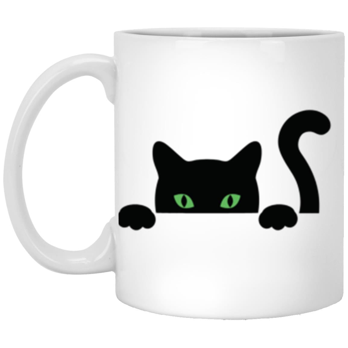 Cat Wrap around 11oz White Mug