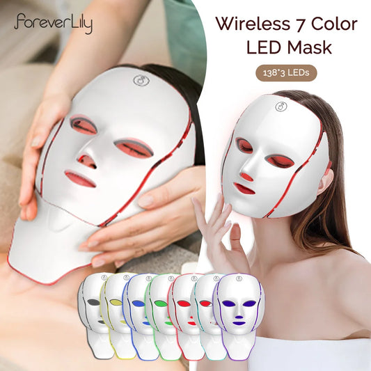 7-Color LED Face Mask for Skincare