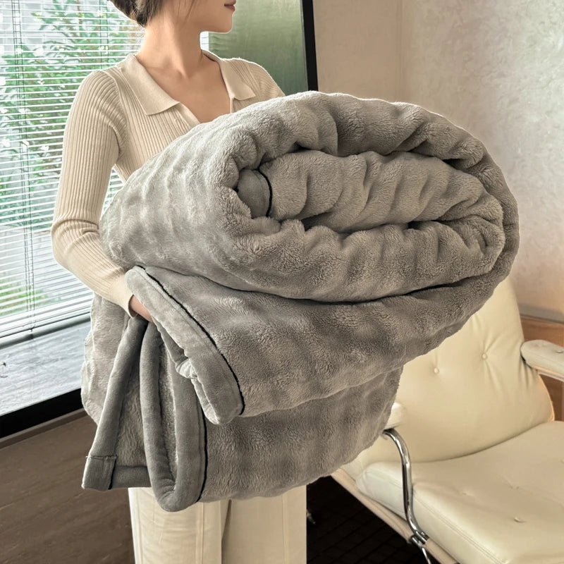Milk Velvet Plush Fleece Throw Blanket