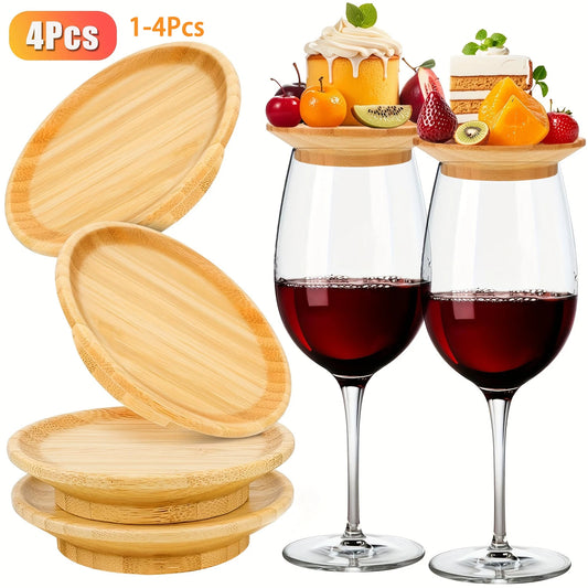 Bamboo Wine Glass Charcuterie Toppers