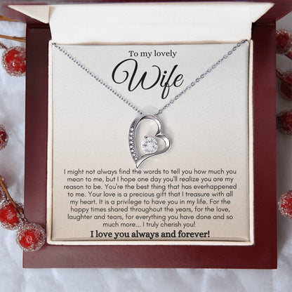 To My Lovely Wife / How Much Your Love Means to me / Forever Love Necklace