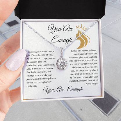 You Are Enough / The radiant Gold That Symbolizes Your Inner Beauty /  Eternal Hope Necklace