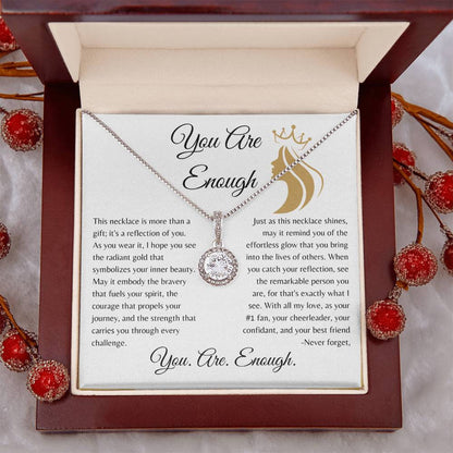 You Are Enough / The radiant Gold That Symbolizes Your Inner Beauty /  Eternal Hope Necklace