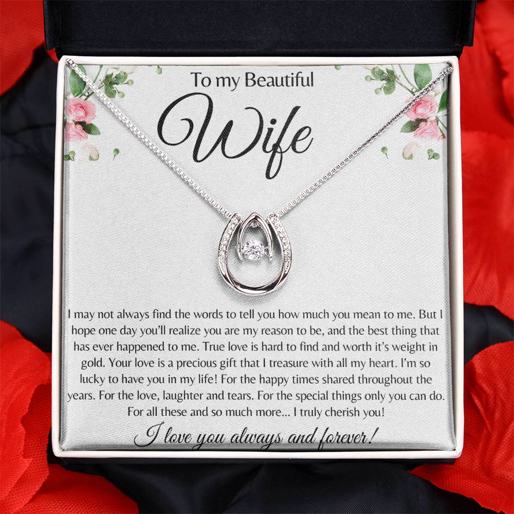 To My Beautiful Wife / Pendant Necklace