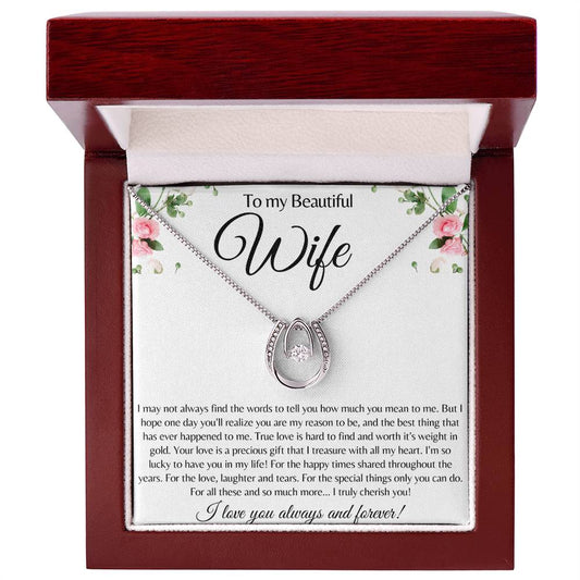 To My Beautiful Wife / Pendant Necklace