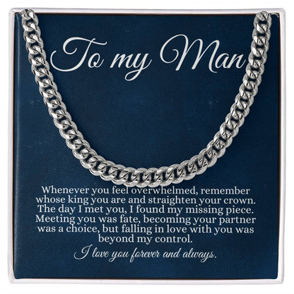 To My Man / I Love Your Forever and Always / Cuban Link Chain