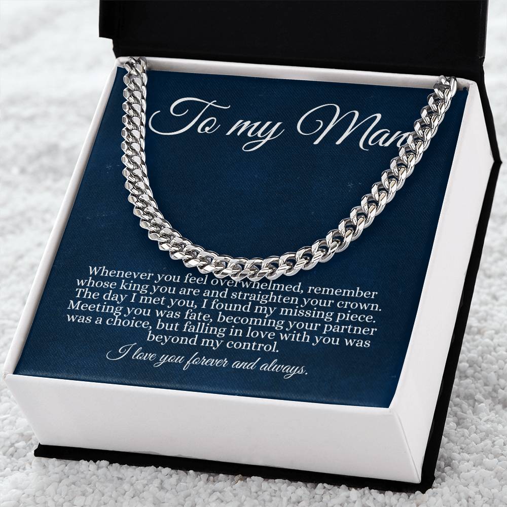 To My Man / I Love Your Forever and Always / Cuban Link Chain