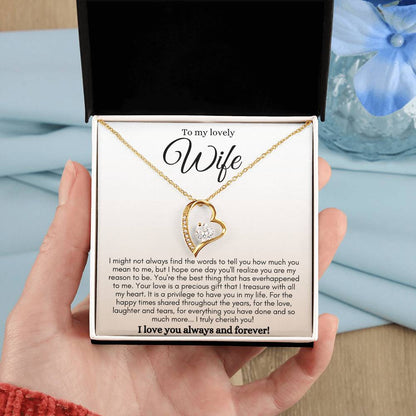 To My Lovely Wife / How Much Your Love Means to me / Forever Love Necklace